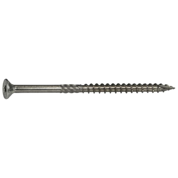 Saberdrive Deck Screw, #10 x 3-1/2 in, 18-8 Stainless Steel, Flat Head, Torx Drive, 159 PK 54000 - main